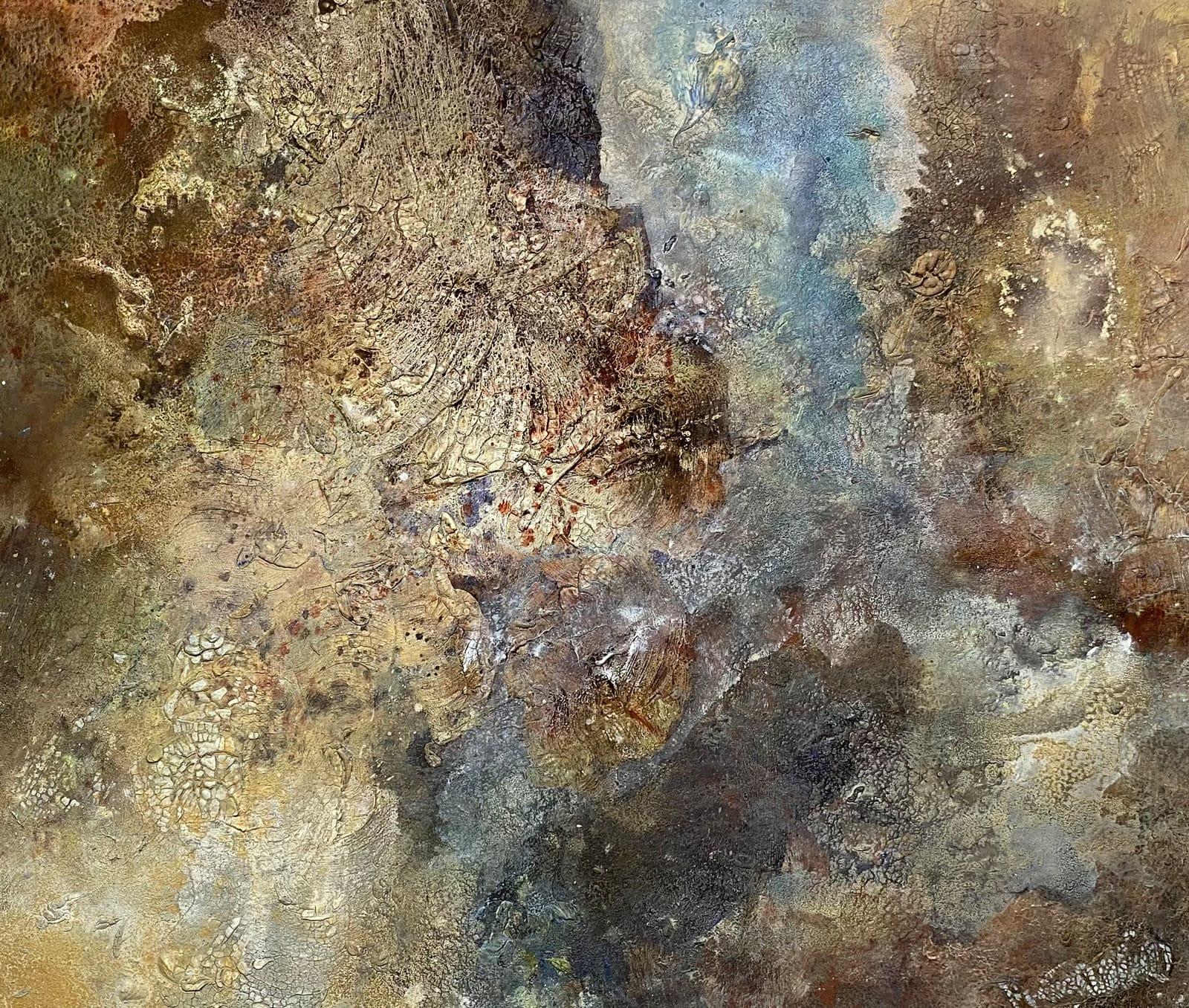 Die Alte Steinmauer Maho Schuetz Kono Acryl Mischtechnik Auf Leinwand